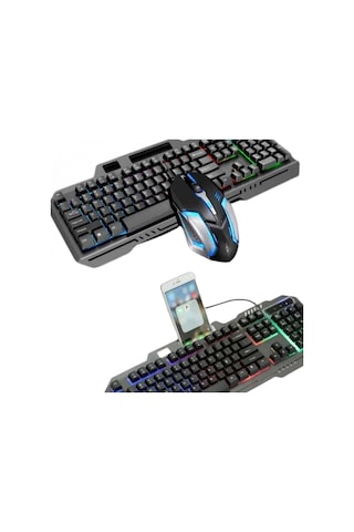 Rgb Işıklı Gaming Oyuncu Klavye Q Klavye Mouse li 11476032
