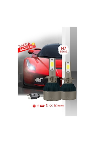Cıtroen C4 Cactus H7 Kısa Far Nkt Led Şimşek Etkili Beyaz