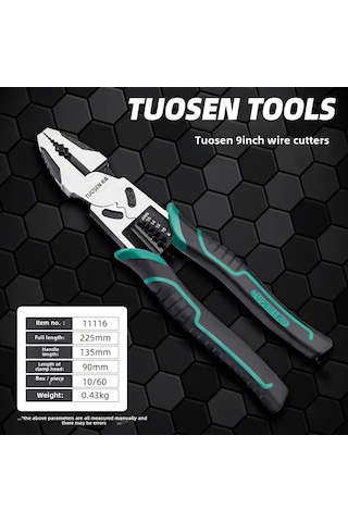 Springsun Endüstriyel Çelik Testere, Çok Fonksiyonlu Tel Kesme, Metal Bükme , Ergonomik Kollu, 8-9 İnç, Dar Mekanlara Uygun, Dayanıklı Ve Güçlü