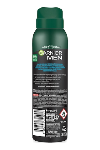 Garnier Men Saf&Temiz Erkek Deodorant 150 ML