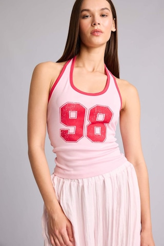 Defacto Baskılı Halter Yaka Ribana Atlet H8928ax26hspn693 Pembe-pn693