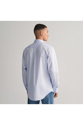Gant Erkek Mavi Regular Fit Logolu Gömlek-14903 455-mavi