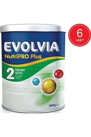 Evolvia Nutripro Plus 2 Devam Sütü 6+ Ay 6 x 800 G