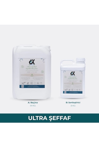 Erkon Kimya Ultra Sert Şeffaf Hobby Epoksi 15 Kg