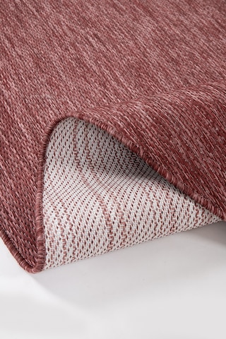 Konfor Halı Tema 9039 Bordo Sisal Hasır İç Dış Mekan Kilim Dekoratif Bahçe Balkon Salon Halısı Bordo