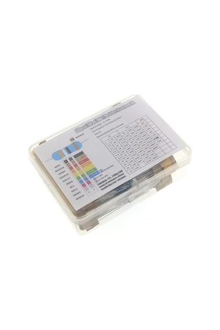 Alkatronik Kutulu 600 Parça Direnç Seti 10ohm / 1mohm 30 Farklı Tip 20şer Adet Metal Film Dip Direnç