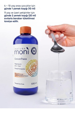 Inatura Moni Concentrace Magnezyum Mineral Kompleks 500 Ml
