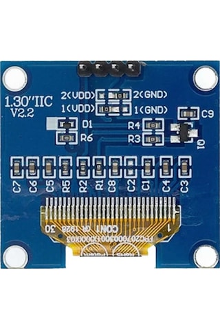 1.3 Inch Iıc Beyaz Oled Lcd Modül I2c Seri 1.3 Ssh1106 Dc 3.3v 5v 128x64 Pixel Grafik Lcd Display