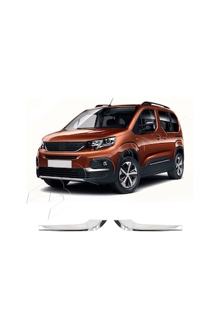 Peugeot Rifter Uyumlu 2019 Ve Üzeri Krom Sis Kaşı Çerçevesi 2 Parça Paslanmaz Çelik