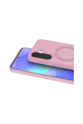 Samsung Galaxy Uyumlu A37 5g Regal Magsafe Standlı Kapak - Açık Pembe