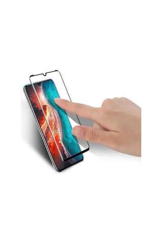 Huawei P30 Zore Kenarları Kırılmaya Dayanıklı Cam Ekran Koruyucu