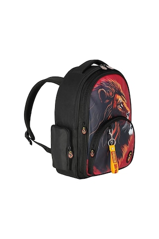 Me 25560 Çanta Galatasaray Leon Suni Deri Okul Çantası Siyah - Kırmızı