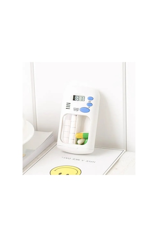 Elektronik Akıllı Zamanlayıcılı Taşınabilir Kutusu 2 Bölmeli Bpa İçermez 9x5,5x2 Cm Mh-hs3630-1580