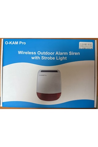O-kam 3032 Kablosuz Dış Alarm Sireni Solar Panelli