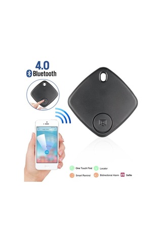 Neevoyu S1 Siyah Bluetooth 4.0 Akıllı Kayıp Engelleme Cihazı - Uzaktan Konum Bulma, Alarm, Çıkış Hatırlatıcı Ve Selfie Fırçası Kutu Paketi, 2 Adet