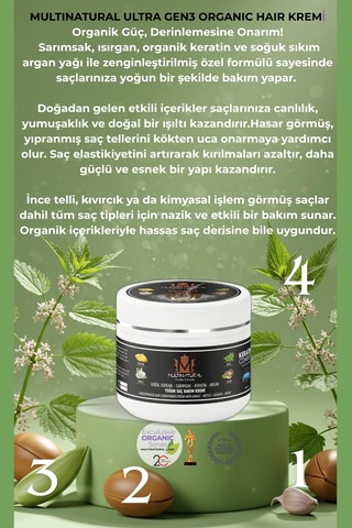 Multinatural Ultra Botanik Saç Bakım Maskesi 250 G