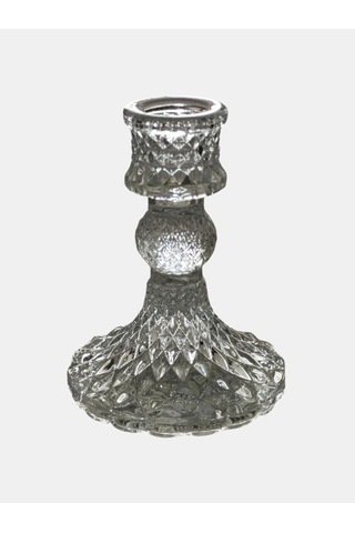 Vintage Kristal Şamdan Mumluk, Dekoratif Cam Mumluk,masa Dekoru, Ev Dekoru, Hediyelik Beyaz