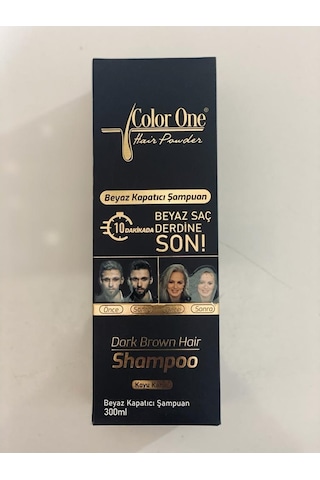 Color One Hair Saç Siyahlaştırıcı Koyu Kahve Boya Şampuan 300 ML