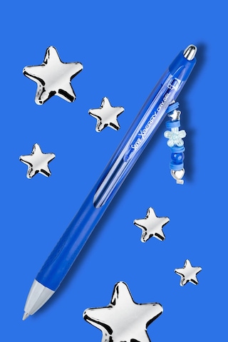 Xberry Jel Kalem Charmlı - 07mm Yuvarlak Uç Mavi