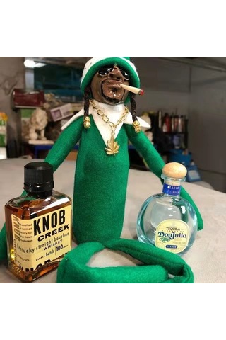 Snoop On A Stoop Noel Elf Bebek 216 Mor 3216 30cm