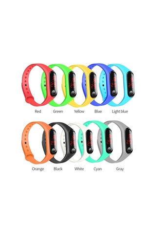 Xindoker Mavi Led Çocuk Spor Akıllı Bileklik - Dayanıklı Silikon Kordon, Kol Saati, Hediye Fırsatı, Toptan Satış Diğer