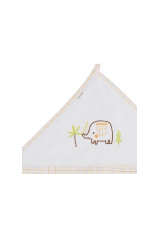 Bebitof Ekoseli Fil Bebek Havlusu 87x90 Cm 40028