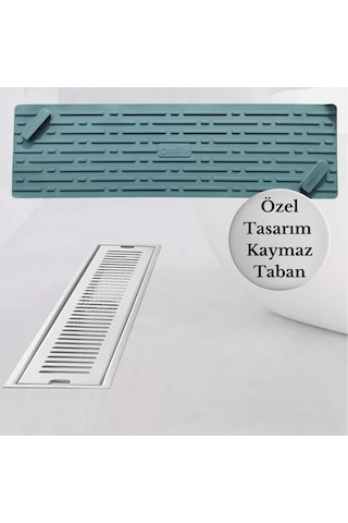 Siyah Renk Uzun Model Kötü Koku Önleyici Silikon Mat Banyo Mutfak Lavabo Balkon Gider Tıpası Kapağı