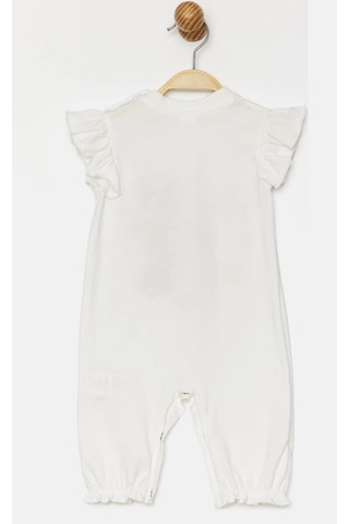 Minnie Mouse Lisanslı Ekru Kız Bebek Tulum Mn19728 Ekru
