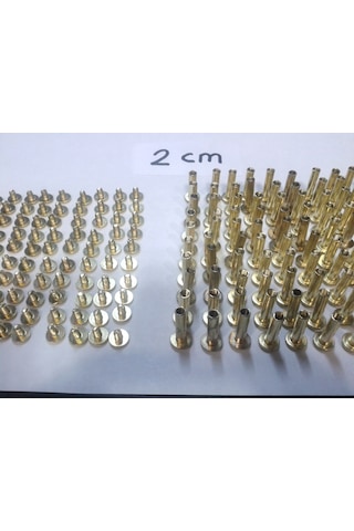 2 CM Dosya Klasör Menü Kartela Vidası Sarı 100 Adet