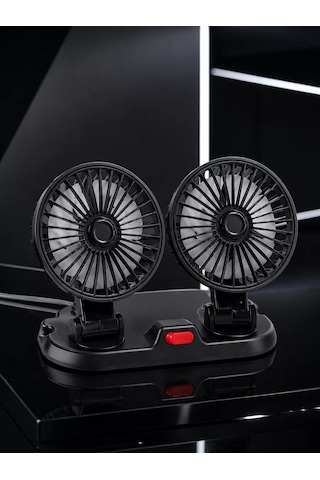 Araç Karavan Ve Tır İçin Çift Fanlı Mini Vantilatör