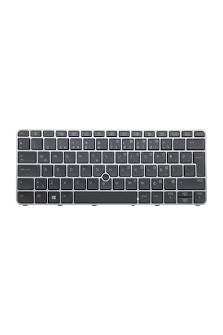HP Uyumlu EliteBook 820 G3 (T9X49EA) Klavye Işıklı (Siyah TR) (Pars Power) Siyah - Işıklı 103462