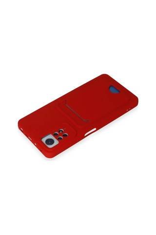 Xiaomi Redmi Note 12 Pro 4g Kılıf Kelvin Kartvizitli Silikon - Kırmızı Çok Renkli