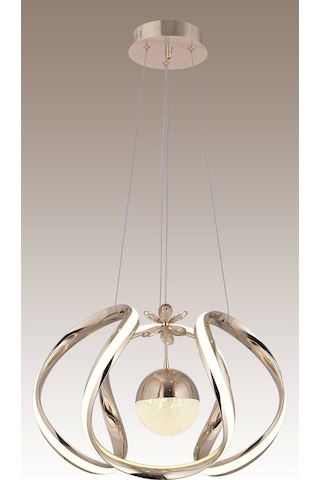 Nilüfer 3 Renk Gold Sarı Beyaz Ve Gün Işığı Luxury Led Kristal Taşlı Avize Çok Renkli