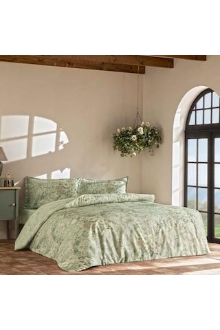 Linens Allday Citra Pamuk Saten Çift Kişilik Nevresim Takımı Pembe Pembe