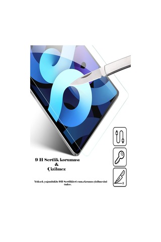 Apple Uyumlu iPad 10.9 2020 4.nesil Qpen 5in1 Temperli Cam Ekran Koruyucu