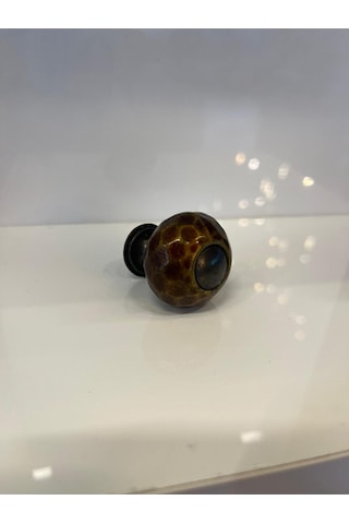 Kristal Metal Düğme Kulp 2 Adet Antik Sarı Dolap Kapak Modern Çekmece Tv Ünite Mobilya Komidin Antik Sarı