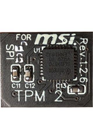 Uzaktan Kart 12 Pin Spı Tpm2.0 Güvenlik Modülü Msı Anakart İçin