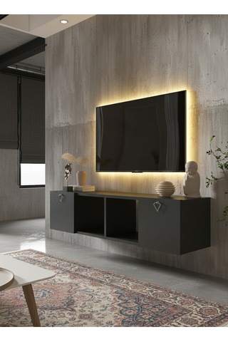 Resital Tv Ünitesi S1243-4 Antrasit Antrasit