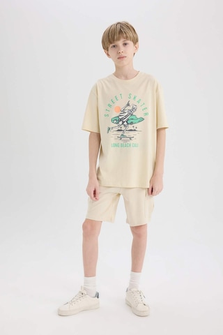 DeFacto Erkek Çocuk Bisiklet Yaka Baskılı Kısa Kollu Tişört E0169A825SMBG354