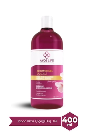 Ayos Life Gümüş İyonlu Japon Kiraz Çiçeği Kokulu Duş Jeli 400 ML Ayos Life Gümüş İyonlu Japon Kiraz Çiçeği Kokulu Duş Jeli 400 ML