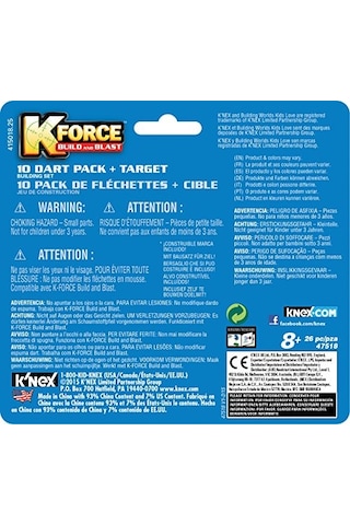 K Nex K-force Dart & 10 Mermi Seti Knex 47518