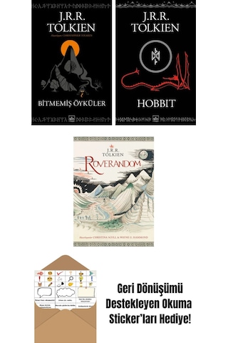 Bitmemiş Öyküler + Hobbit Siyah Kapak + Roverandom Özel Ciltli Baskı