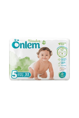 Önlem Botanika Bebek Bezi 5 Numara Junior İkili Jumbo Paket 32 Adet