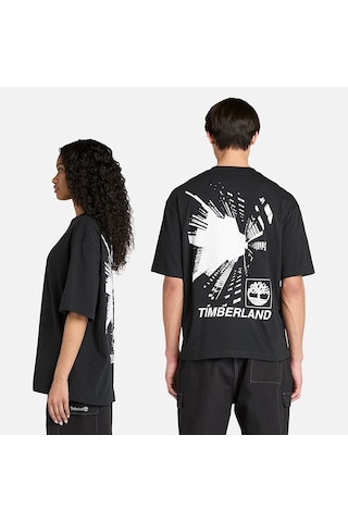Timberland Short Sleeve Building Blocks Graphic Unisex T-shirt-33286 Siyah