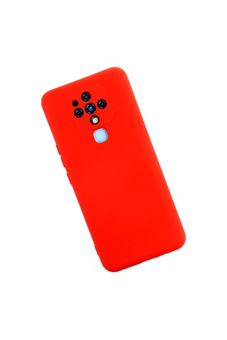 Camon 16 Kılıf Nano İçi Kadife Silikon - Kırmızı Çok Renkli