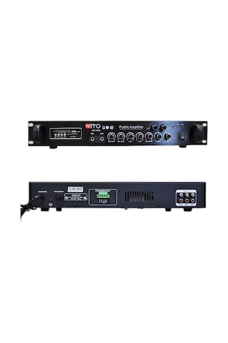 Mito Az2100 100w 100v 2 Bölgeli Mikser Amfi Bluetooth Usb Mp3 Anons Amplifikatörü - 9036283751989