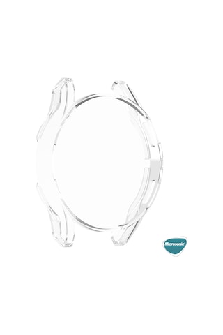 Microsonic Samsung Uyumlu Galaxy Watch 5 Pro 45mm Kılıf Ekranı Tam Kaplayan 360 Full Round Soft Silicone Şeffaf