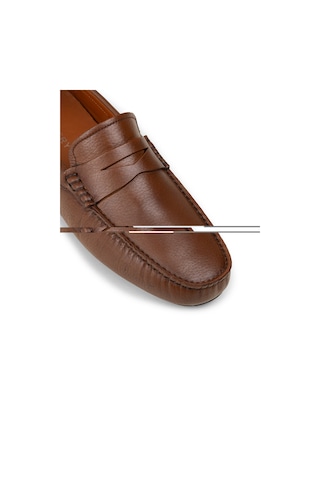 Deery Erkek Hakiki Deri Taba Renk Loafer Ayakkabı - E0920mtbac02