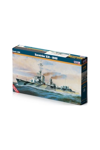 Mistercraft G055 1/400 Zerströer Z31 1942 Zırhlı Gemi Plastik Model Kiti
