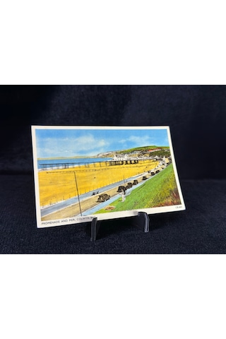 İngiltere Marimex British Made Promenade & Pier, Colwyn Bay Postcard Marimex Ltd. No. Cb.605 1950s